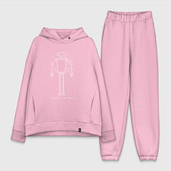 Женский костюм оверсайз Kraftwerk - Robot, цвет: светло-розовый