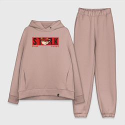 Женский костюм оверсайз Warrior Stark - Frieren, цвет: пыльно-розовый