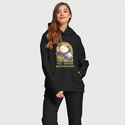 Женский костюм оверсайз My mood Depresso Palworld, цвет: черный — фото 2