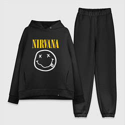 Женский костюм оверсайз Nirvana original, цвет: черный