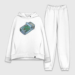 Женский костюм оверсайз Консерва из удильщика, цвет: белый