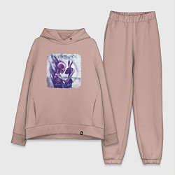 Женский костюм оверсайз The Birthday Massacre - under your spell, цвет: пыльно-розовый