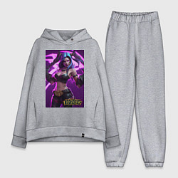 Женский костюм оверсайз League of Legends Akali Kda, цвет: меланж