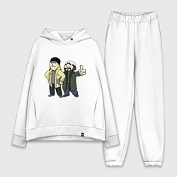 Женский костюм оверсайз Vault Jay and silent Bob, цвет: белый
