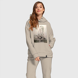 Женский костюм оверсайз Мудрая волчица Холо, цвет: миндальный — фото 2