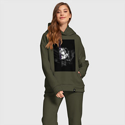 Женский костюм оверсайз Горничная Рем, цвет: хаки — фото 2