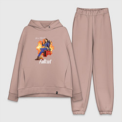 Женский костюм оверсайз Nuka Cola and Lucy MacLean Fallout, цвет: пыльно-розовый