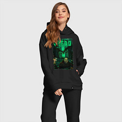 Женский костюм оверсайз FIEND Врата Гаххалы, цвет: черный — фото 2