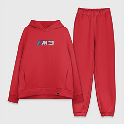 Женский костюм оверсайз Amg logo, цвет: красный