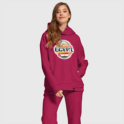 Женский костюм оверсайз Мой Египет, цвет: маджента — фото 2