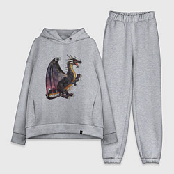 Женский костюм оверсайз HOMM3 Black Dragon, цвет: меланж