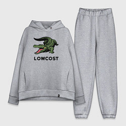 Женский костюм оверсайз Крокодил - антибренд, цвет: меланж