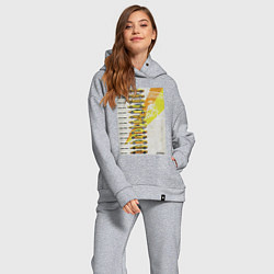 Женский костюм оверсайз Lamborghini эволюция, цвет: меланж — фото 2