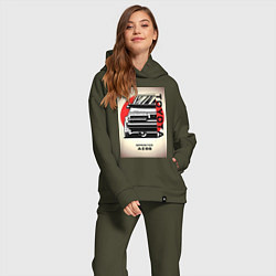 Женский костюм оверсайз Toyota Sprinter, цвет: хаки — фото 2