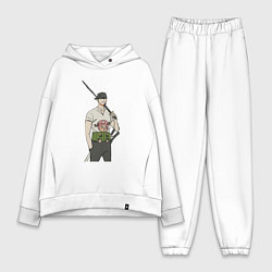 Женский костюм оверсайз Ван-Пис Зоро Ророноа Чоппер, цвет: белый