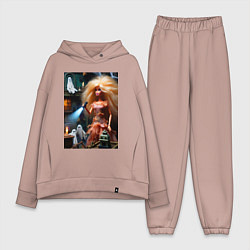 Женский костюм оверсайз Барби с фонариком забралась на чердак в ночь на хэ