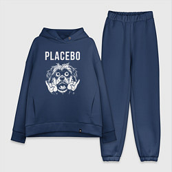 Женский костюм оверсайз Placebo rock dog, цвет: тёмно-синий