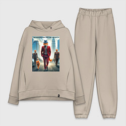 Женский костюм оверсайз Рыжий кот крёстный отец мяуфии - нейроарт