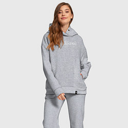 Женский костюм оверсайз Unknown 9 awakening logo, цвет: меланж — фото 2