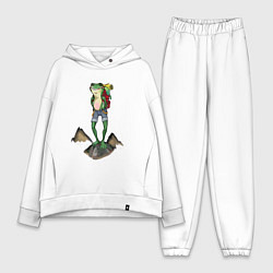 Женский костюм оверсайз На природу, цвет: белый