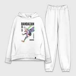 Женский костюм оверсайз Дандадан: Сэйко Аясэ, цвет: белый