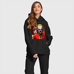 Женский костюм оверсайз Joker and Minecraft - collaboration, цвет: черный — фото 2