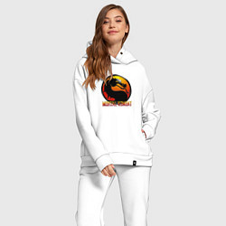 Женский костюм оверсайз Мортал Комбат, цвет: белый — фото 2