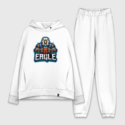 Женский костюм оверсайз Eagle basketball, цвет: белый