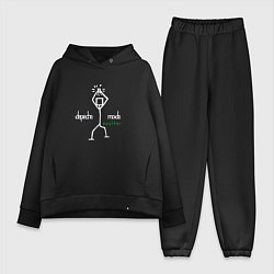 Женский костюм оверсайз Depeche Mode - Exciter merch, цвет: черный
