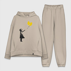 Женский костюм оверсайз Wu-Tang Banksy, цвет: миндальный