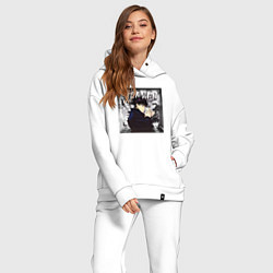 Женский костюм оверсайз Мегуми магическая битва, цвет: белый — фото 2