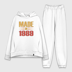 Женский костюм оверсайз Сделано в 1989 сепия, цвет: белый