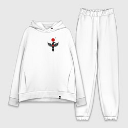 Женский костюм оверсайз Night bird, цвет: белый