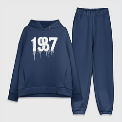 Женский костюм оверсайз 1987 растекшиеся капли