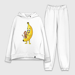 Женский костюм оверсайз Банан с обезьянкой