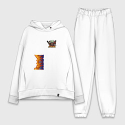 Женский костюм оверсайз Doom персонаж из игры, цвет: белый