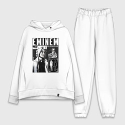 Женский костюм оверсайз Eminem y2k, цвет: белый