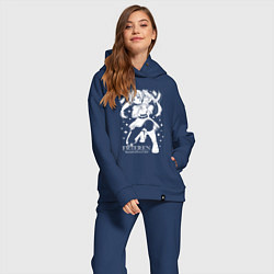 Женский костюм оверсайз Frieren - poster, цвет: тёмно-синий — фото 2