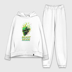 Женский костюм оверсайз Режим зверя, цвет: белый