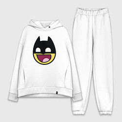 Женский костюм оверсайз Batman smile, цвет: белый