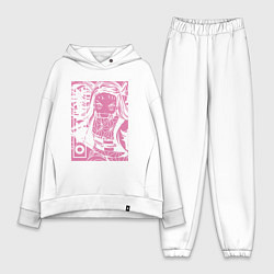 Женский костюм оверсайз Клинок рассекающий демонов Nezuko бой, цвет: белый