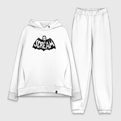 Женский костюм оверсайз Scream bat, цвет: белый