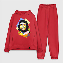 Женский костюм оверсайз Che Guevara Art, цвет: красный