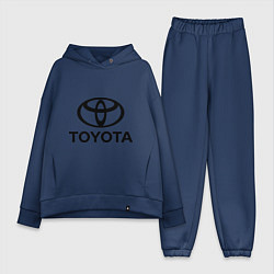 Женский костюм оверсайз Toyota Logo, цвет: тёмно-синий