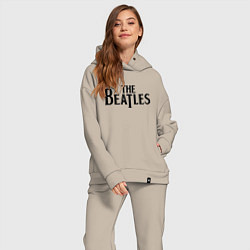 Женский костюм оверсайз The Beatles, цвет: миндальный — фото 2