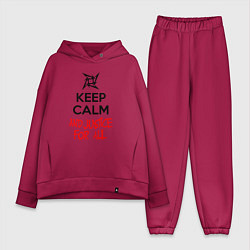 Женский костюм оверсайз Keep Calm & Justice For All, цвет: маджента