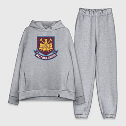 Женский костюм оверсайз West Ham United FC, цвет: меланж