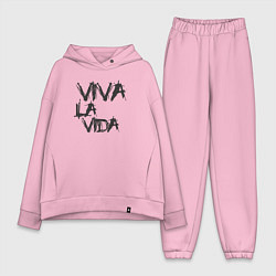 Женский костюм оверсайз Viva La Vida, цвет: светло-розовый