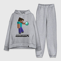 Женский костюм оверсайз Minecraft Rock, цвет: меланж