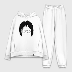 Женский костюм оверсайз John Lennon: Minimalism, цвет: белый